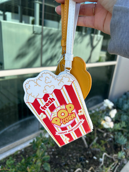 Novelty, wristlet, buttered, popcorn