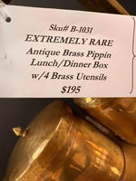Pipin' Hot Antique Brass Pippin! Food Storage & Serving System.