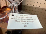 Artistic Dream! Handblown Pedestal statement Piece from Poland!