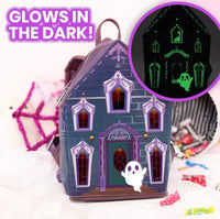 Glow-in-the-dark haunted house backpack