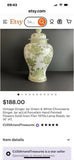 Mid-Century Marvelous! Gorgeous Ginger Jar / Chinoiserie. Divine design "Andrea by Sadek"!!
