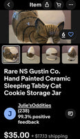 Adorable Collectible N.S. Gustin Antique Cookie Jar.