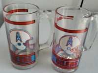 Are you ready for some Football? RARE NFL Houston Oilers Beer Mugs!