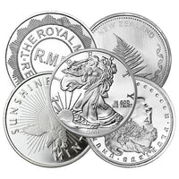 1 oz Silver rounds Random styles