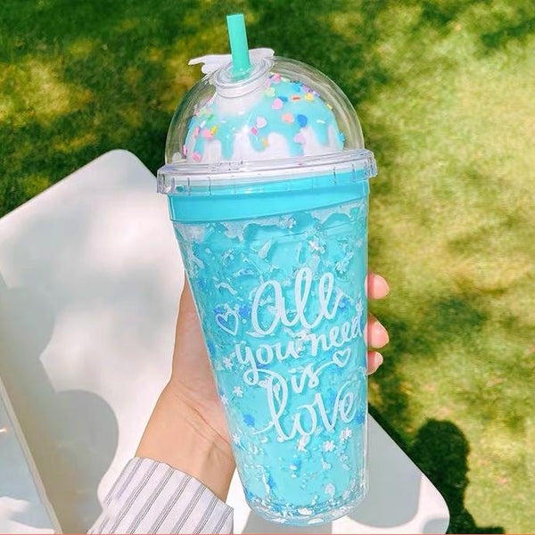 Ice Cream Sundae Tumbler - Blue Bubblegum