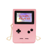 Retro 8-Bit Gamer Handbag Pink