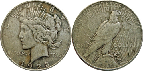 Silver Peace Dollar Various Dates